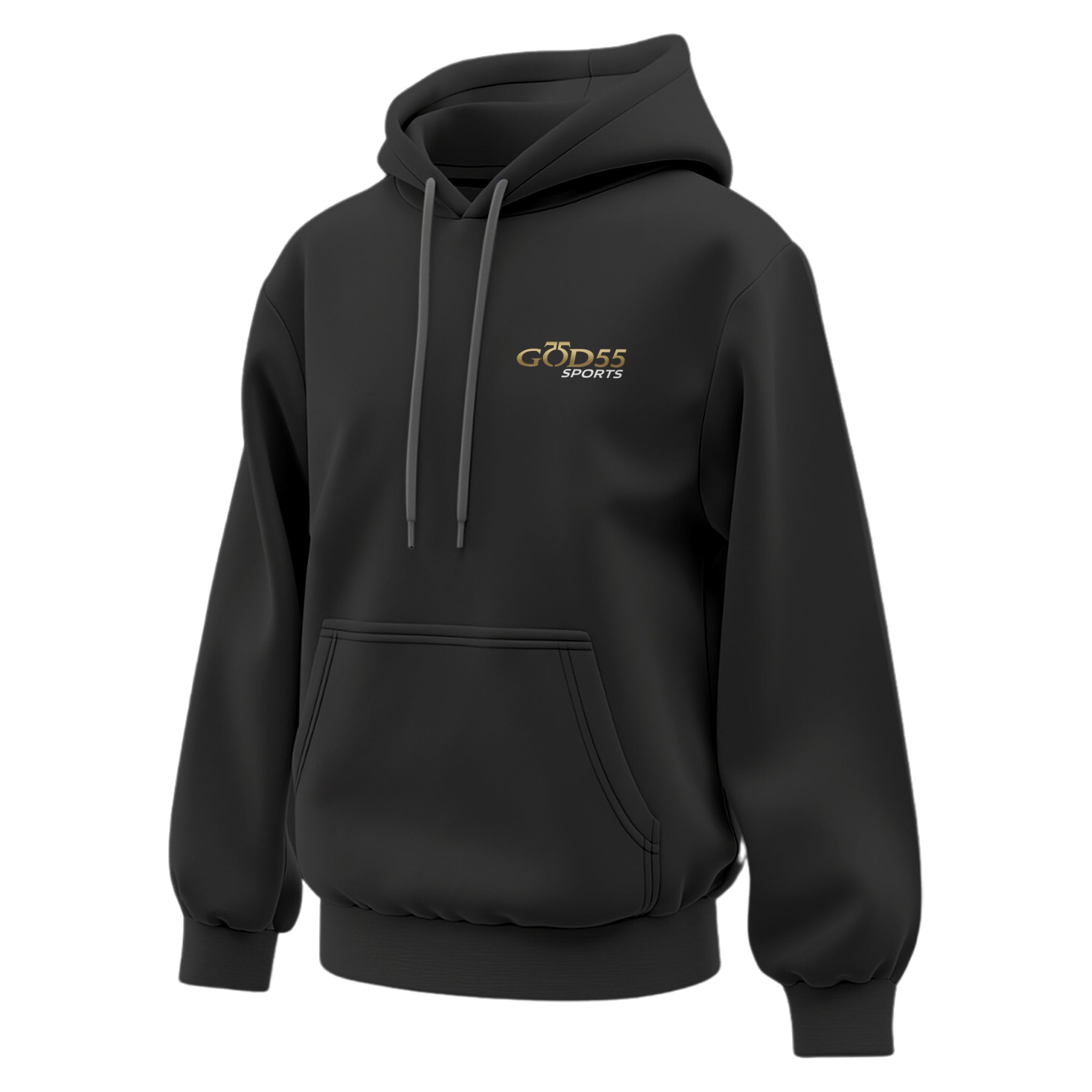 GOD55 Sports Victory Lane Pullover Hoodie | Jet Black